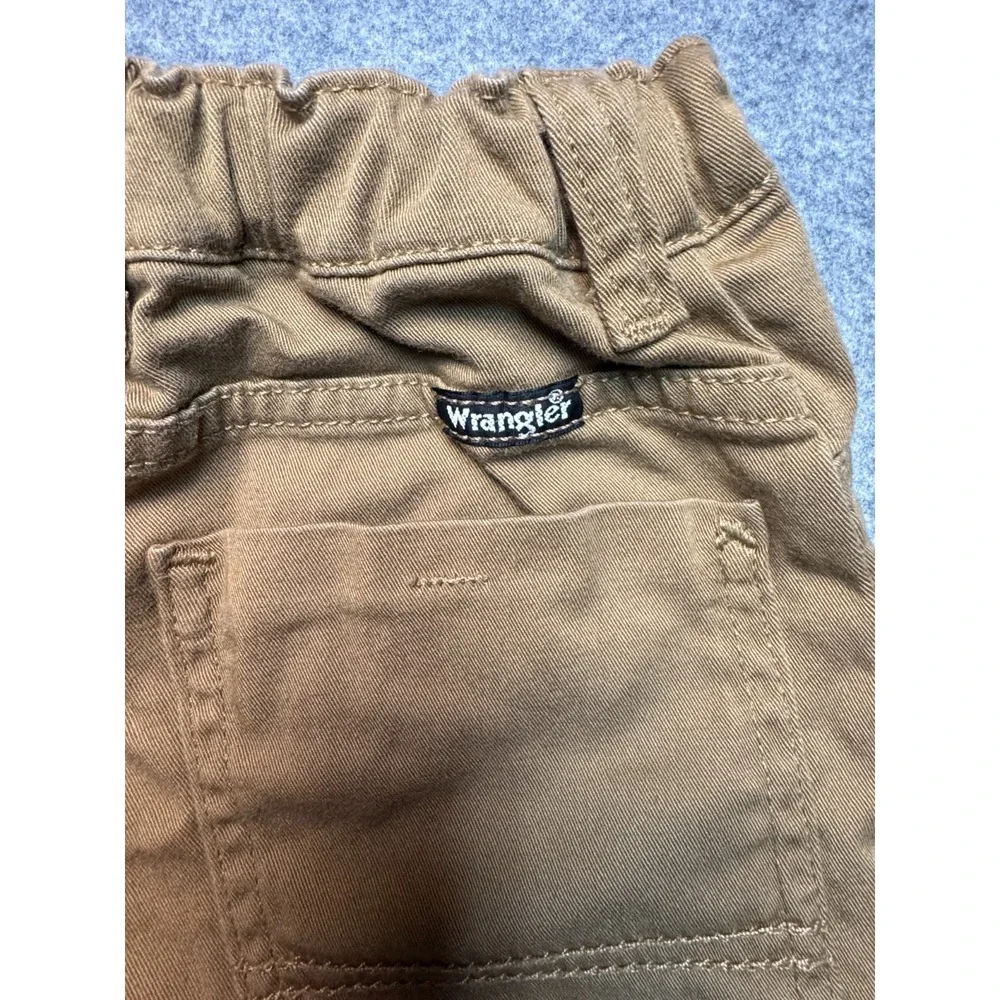 Wrangler Jeans Boys 10R Beige Advanced Comfort Slim Straight Fit Cotton Stretch